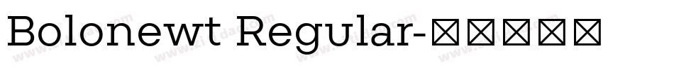 Bolonewt Regular字体转换